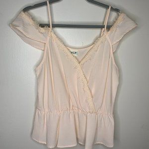 Lacy Peplum Tank